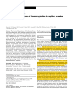 Physiological Mechanisms of Thermoregulation in Reptiles