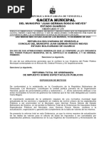 Reforma Total de Ordenanza de Impuesto Sobre Espectáculos Públicos G.M. #275 (19-12-2023)