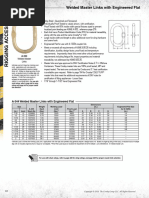 Welded Master Links With Engineered Flat