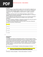 As 4 - Nutrição e Dietética No Ciclo Vital - Todas Corretas