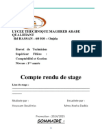 Compte Rendu de Stage