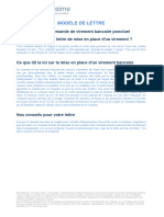 Lettre de Demande de Virement Bancaire Ponctuel 1393