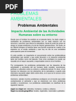 Etica y Problemas Ambientales