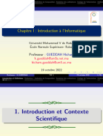 CHAPITRE 1 - Introduction - Informatique