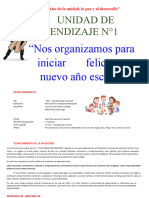 UNIDAD DE APRENDIZAJE #1 PRIMER GRADO Del 20 de Marzo Al 24 de Abril