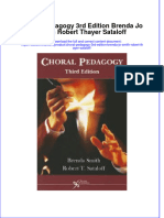 Full Ebook of Choral Pedagogy 3Rd Edition Brenda Jo Smith Robert Thayer Sataloff Online PDF All Chapter