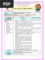 11 Abril Plan Lector El Agua Que Mi Cuerpo Necesita