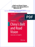 Full Ebook of China S Belt and Road Vision Geoeconomics and Geopolitics S Mahmud Ali Online PDF All Chapter