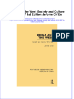 Full Ebook of China and The West Society and Culture 1815 1937 1St Edition Jerome Chen Online PDF All Chapter