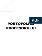 PORTOFOLIUL PROFESORULUI Detaliat