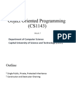 Lecture 7-Week7 - Single Public and Private Inheritance-Constructor Chaining