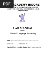 NLP Lab Manual Updated