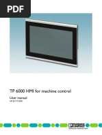 TP 6000 HMI For Machine Control: User Manual