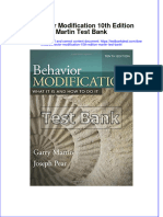 Full Behavior Modification 10Th Edition Martin Test Bank Online PDF All Chapter