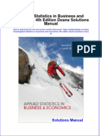 Full Applied Statistics in Business and Economics 4Th Edition Doane Solutions Manual Online PDF All Chapter