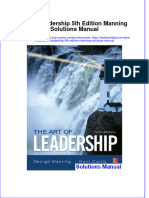 Full Art of Leadership 5Th Edition Manning Solutions Manual Online PDF All Chapter