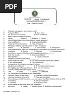 Grade 6 Social Science Paper 1 End of Year Exams 2022-1