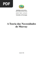 Trabalho Completo Da Teoria Das Necessidades de Murray