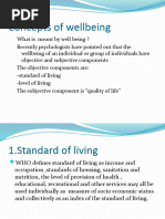 Concepts of Wellbeing