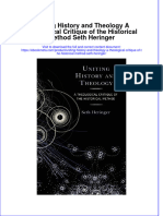 Uniting History and Theology A Theological Critique of The Historical Method Seth Heringer Online Ebook Texxtbook Full Chapter PDF