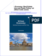 Ebook Urban Economy Real Estate Economics and Public Policy 1St Edition Colin Jones Online PDF All Chapter