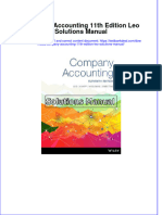 Full Company Accounting 11Th Edition Leo Solutions Manual Online PDF All Chapter