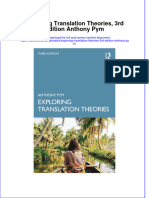 Full Ebook of Exploring Translation Theories 3Rd Edition Anthony Pym Online PDF All Chapter