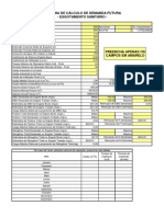 Calculo de Vazão de Esgotamento 