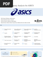 ASICS Company Analysis