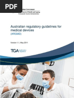 Australian Regulatory Guidelines For Medical Devices