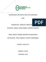 Ensayo Sobre El Depósito Bancario