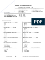 Comparatives and Superlatives Exercise