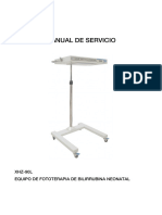 Manual de Servicio: XHZ-90L Equipo de Fototerapia de Bilirrubina Neonatal