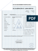 Certificación de Higrometro