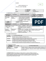 Sesión de Aprendizaje N 06-2do-Primera Unidad-2024