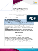 Guía de Actividades y Rúbrica de Evaluación Reto 3 - Taller de Escritura