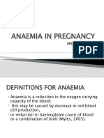 Anaemia in Pregnancy