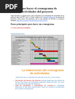 Cronograma de Proyectos