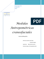 Medidas Antropométricas Craneofaciales: Universidad de Valparaíso Facultad de Medicina Fonoaudiología