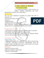 Operative Intervention in Obstetric: Indications