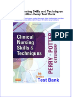 Full Clinical Nursing Skills and Techniques 8Th Edition Perry Test Bank Online PDF All Chapter