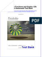 Ebookfiles - 536download Full Precalculus Functions and Graphs 12Th Edition Swokowski Test Bank Online PDF All Chapter