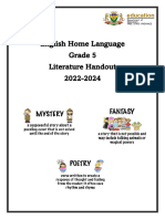 Grade 5 EHL Literature Handout 2024