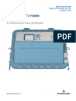 Quick Start Guide Rosemount ct5800 Continuous Gas Analyzer en 586094