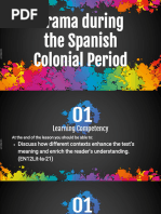 Drama During Spanish Colonial Period