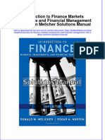 Full Introduction To Finance Markets Investments and Financial Management 14Th Edition Melicher Solutions Manual Online PDF All Chapter