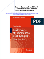 Full Ebook of Fundamentals of Computational Fluid Dynamics The Finite Volume Method 1St Edition Clovis R Maliska Online PDF All Chapter