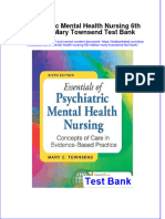 Full Psychiatric Mental Health Nursing 6Th Edition Mary Townsend Test Bank Online PDF All Chapter