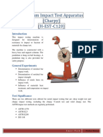 Pendulum Charpy Impact Test Apparatus Manual