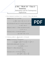 Week 10 Class 2 Solutions